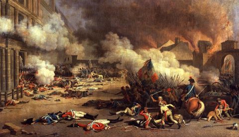 Toma del palacio de las Tullerías en 1793. / Wikipedia.