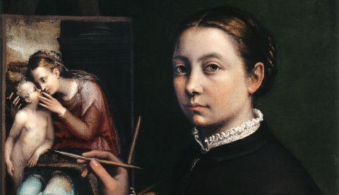 Sofonisba Anguissola, Autorretrato, 1556, Museo Lancut, Polonia. / Wikipedia.