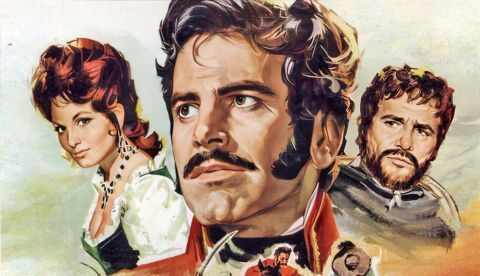 Cartel de la película "Simón Bolivar" de Alessandro Blasetti.