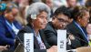  Lenora Qereqeretabua, the deputy speaker of Fiji’s Parliament, at the COP29 climate summit. IISD/ENB/Mike Muzurakis, CC BY-SA