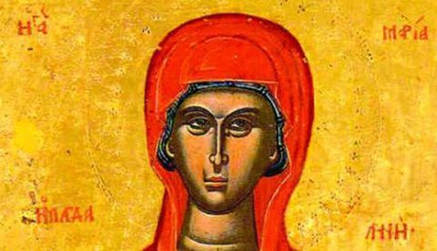 María Magdalena en un icono de la Iglesia ortodoxa. / Wikipedia.