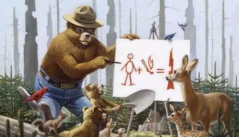 Dos iconos americanos, Bambi y Smokey Bear, no solo son criaturas del bosque sino personajes surgidos para proteger los bosques, el gran tesoro natural de Estados Unidos.