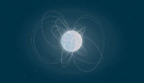 Los magnetares son los objetos cósmicos con los campos magnéticos más fuertes del universo. EFE/Imagen de la ESA cedida por el CSIC.
