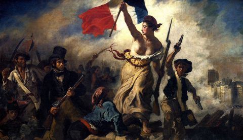«La Libertad guiando al pueblo», cuadro de Eugène Delacroix (1830) / DHpedia