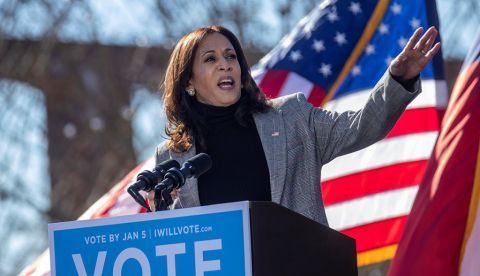 La vicepresidenta electa de EE.UU., Kamala Harris.