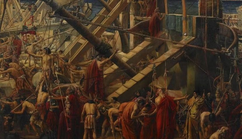 ‘El sitio de Siracusa’, de Thomas Ralph Spence. Wikiart