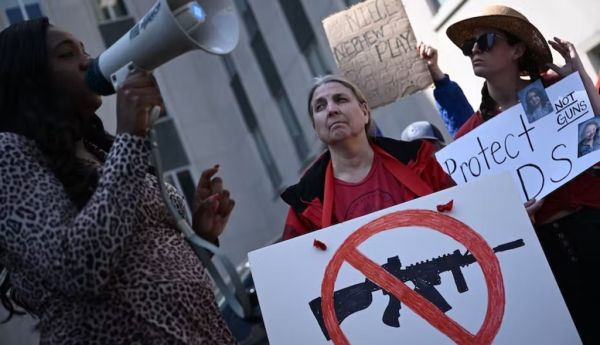 Gun control activists rally in Nashville, Tenn. Brendan Smialowski/AFP via Getty Images)