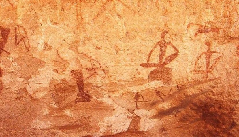Pintura rupestre en Twyfelfontein, Namibia. Wikimedia Commons / Thomas Schoch, CC BY-SA