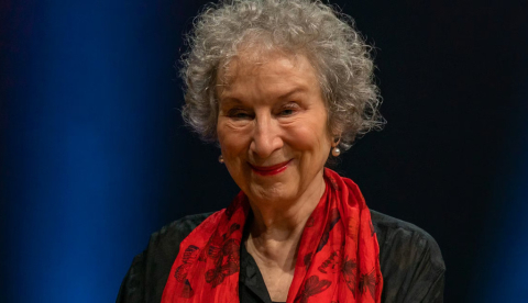 Margaret Atwood en la Feria del Libro de Frankfurt de 2019. Markus Wissmann/Shutterstock