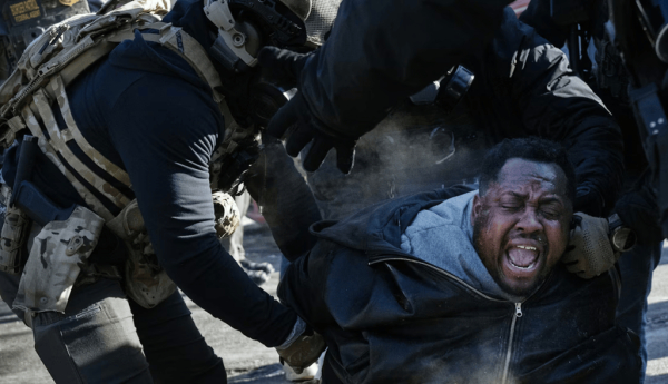 ICE officers and federal agents clash with protesters in south Minneapolis after Alex Pretti was fatally shot by federal agents on Jan. 24, 2026. Richard Tsong-Taatarii/The Minnesota Star Tribune