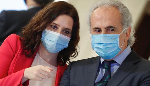 Isabel Díaz Ayuso y Enrique Ruiz Escudero en una imagen de archivo.