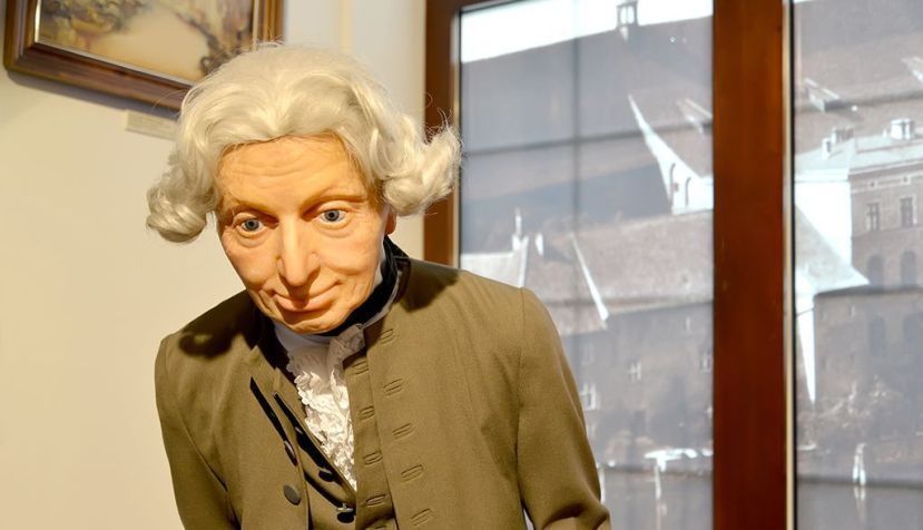 Retrato escultural de Immanuel kant 