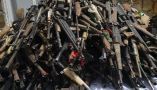 Weapons recovered from bandits during Operation Safe Haven in Nigeria. Pius Utomi Ekpei/AFP via Getty Images 