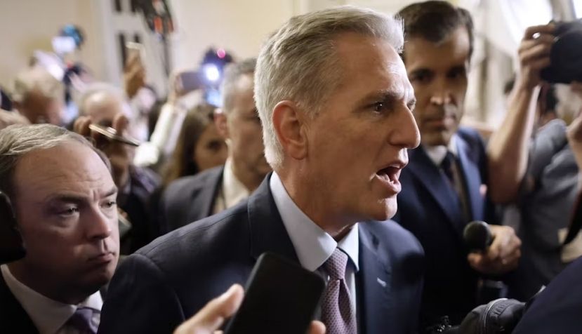  Kevin McCarthy, just before he was ousted as speaker of the House. Chip Somodevilla/Getty Images