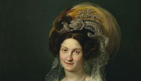 María Cristina de Borbón-Dos Sicilias retratada por Vicente López. / Wikipedia