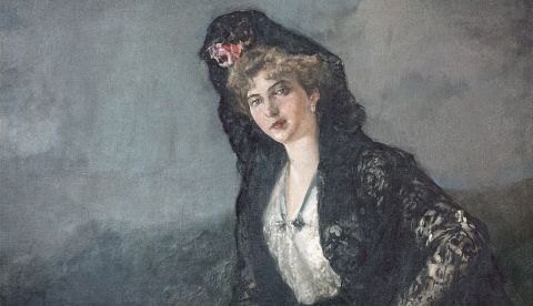 Victoria Eugenia con mantilla, por Joaquín Sorolla. / Wikipedia.