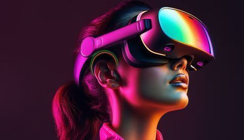 Gafas de realidad virtual. SimonWaldherr (with Midjourney and Photoshop), via Wikimedia Commons, CC BY-SA