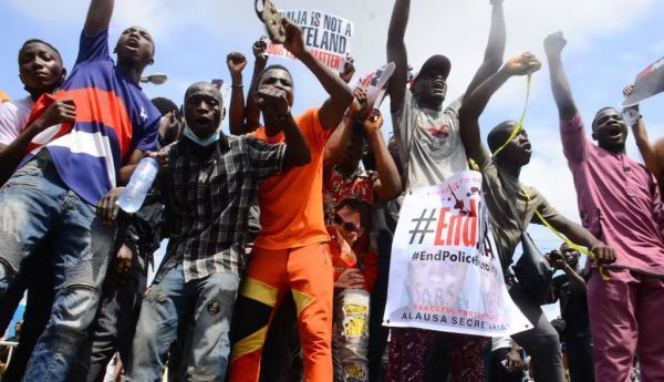 Young people in Nigeria seek freedom from repression and other governance failures. Photo by Olukayode Jaiyeolai/NurPhoto, Getty Images 