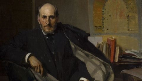 Retrato de Santiago Ramón y Cajal por Joaquín Sorolla. / Wikipedia