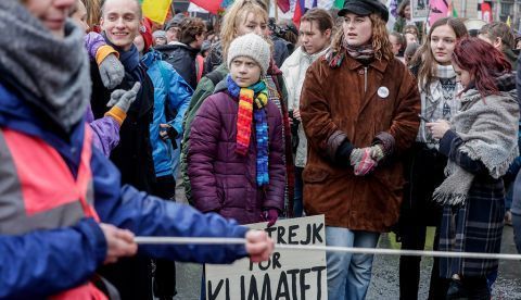 Greta Thunberg protagoniza la manifestación de Fridays for Future en Bruselas