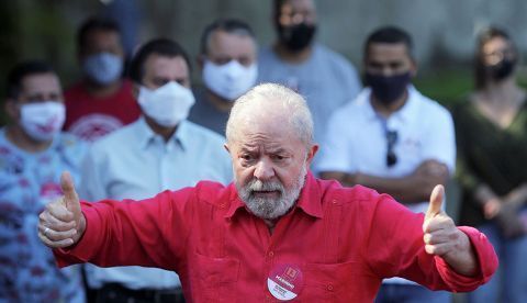 El exmandatario brasileño Luiz Inácio Lula da Silva.