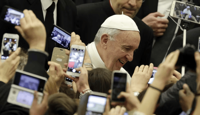 Pope Francis arrives for his weekly general audience at the Vatican on Feb. 15, 2017. AP Photo/Gregorio Borgia