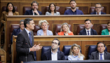 El presidente del Gobierno, Pedro Sánchez, durante su turno de palabra en el Pleno del Congreso. | Pool Congreso. Congreso de los Diputados, Madrid - 22.4.2026
