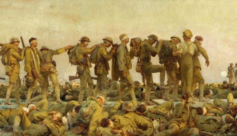 Gassed (John Singer Sargent, 1919). Wikimedia Commons / Google Art Project