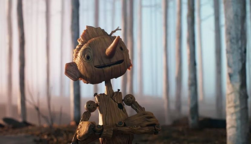 A still from del Torro’s Pinocchio. Netflix