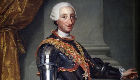 Carlos III retratado hacia 1765 por Anton Raphael Mengs (1728-1779). Museo del Prado. / Wikipedia.