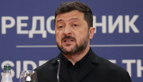 El presidente ucraniano, Volodymyr Zelensky, fue elegido en 2019 con una plataforma anticorrupción. EPA/Andrej Cukic