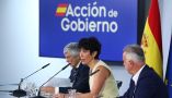 Los ministros Fernando Grande-Marlaska, Elma Saiz y Ángel Víctor Torres, en la rueda de prensa posterior al Consejo de Ministros. | Pool Moncloa/ Fernando Calvo. La Moncloa, Madrid - 25.8.2026