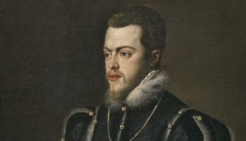 Retrato de Felipe II por Tiziano. Wikimedia Commons