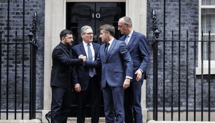 ‘All for one and one for all’: unfortunately for Ukraine and the coalition of the willing, Trump’s America is not part of this calculation. EPA/Tolga Akmen
