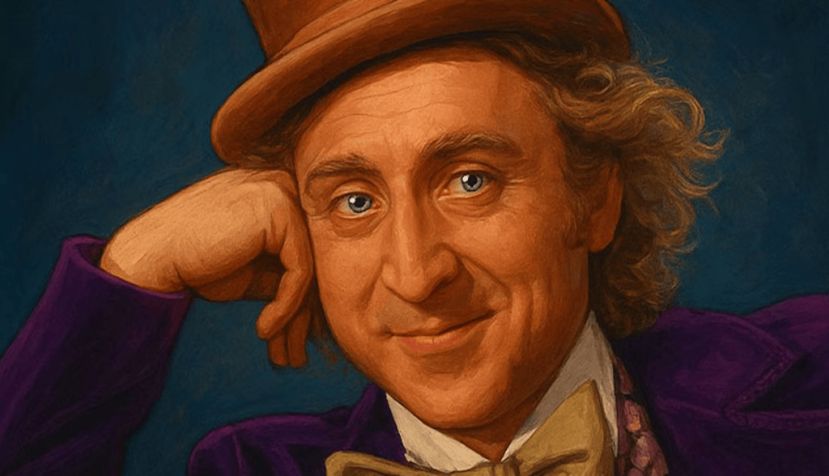 Ilustración generada por IA, a partir de un fotograma de la película Willy Wonka &amp; the Chocolate Factory (1971). “Condescending Willy Wonka” ha sido uno de los memes más populares desde 2011. TELOS