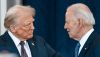 En matière de politique étrangère, le président actuel et son prédécesseur (ici pendant l’investiture de Donald Trump, le 20 janvier 2025) ont globalement les mêmes priorités. Les différences résident dans le style et, surtout, dans les valeurs et dans la définition de ce que sont les alliés des États-Unis. Kenny Holston-Pool/Getty Images/AFP