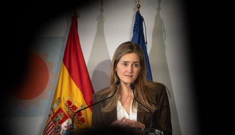 La vicepresidenta del Gobierno y ministra para la Transición Ecológica y el Reto Demográfico, Sara Aagesen, durante la clausura de la jornada. / © lamoncloa.gob.es. Ministerio de la Presidencia.