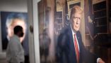 A portrait of President Donald Trump in the ‘America’s Presidents’ exhibition at the Smithsonian Institution’s National Portrait Gallery. Win McNamee/Getty Images
