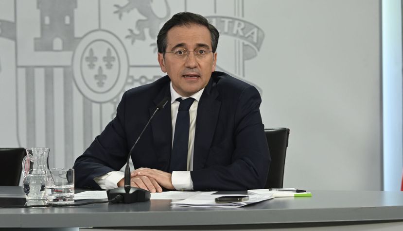 El ministro de Asuntos Exteriores, Unión Europea y Cooperación, José Manuel Albares, durante la rueda de prensa tras el Consejo de Ministros | Moncloa/Carlos Herrero